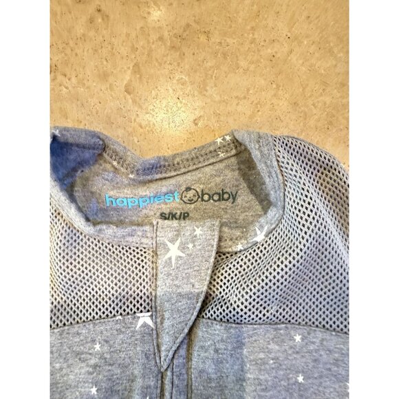 Set Of 3 Happiest Baby Sleep Pea Sacks S/M Pink Gray & White With Stars & Dots P - Picture 3 of 5